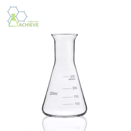 실험실의 Erlenmeyer 플라스크